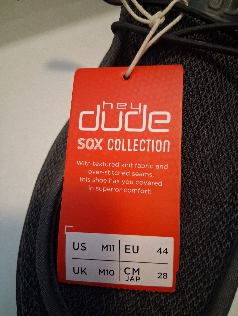 Hey Dude Sox Collection Black Sz 11 - Picture 3 of 6
